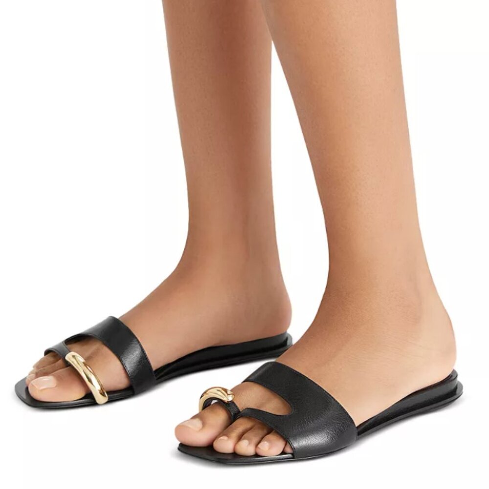 Tory Burch Pierced Slide Sandals